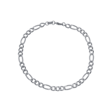 Pulseira Prateada Masculina Elo 3 por 1 - 5mm